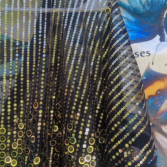 INC INTERNATIONAL CONCEPTS Sequin V-Neck Top Size XL - Picture 2 of 4